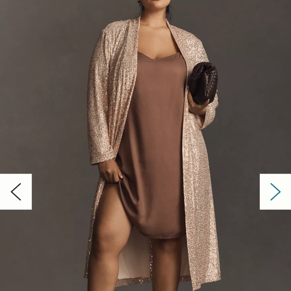 Anthropologie nwt sequin duster